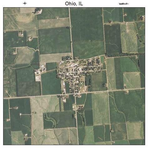 Aerial Photography Map of Ohio, IL Illinois