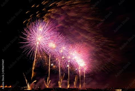 Bahrain National Day fireworks Stock Photo | Adobe Stock