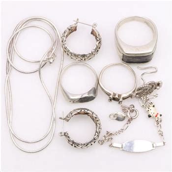 Sterling Silver Jewelry, 8 Pieces | Property Room