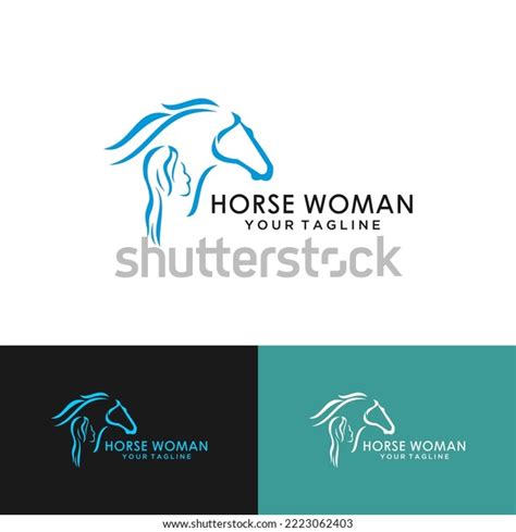 Silhouette Girl Horse Stock Illustration 2223062403 | Shutterstock