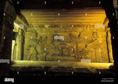 Catacombs of Kom Ash Shuqqafa Alexandria Egypt Stock Photo - Alamy