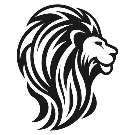 Vector for free use: Lion head vector