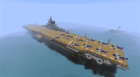 Aircraft Carrier USS Ticonderoga CV 14 (1:1) Minecraft Project