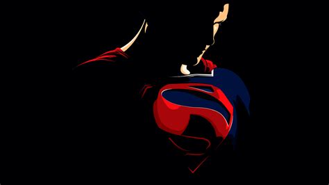 Superman silhouette on black 1920x1080 wallpapers - Themes10.win