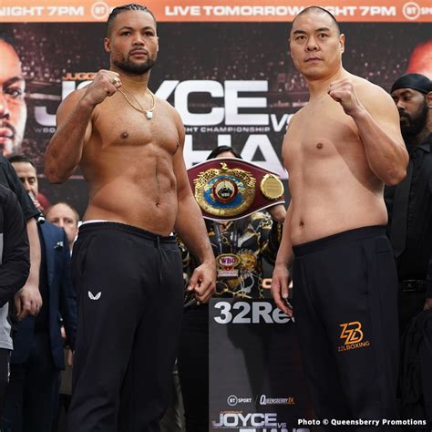 Zhilei Zhang With 22-lb Weight Advantage Over Joe Joyce - Boxing News 24