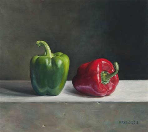 Bell peppers Painting by MAYRIG Simonjan | Saatchi Art