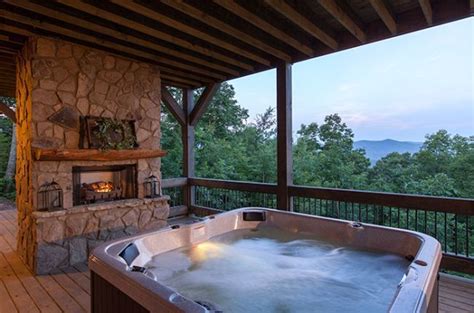 Cohutta Sunset | Cabin Rentals of Georgia - Hot Tub on the Covered ...