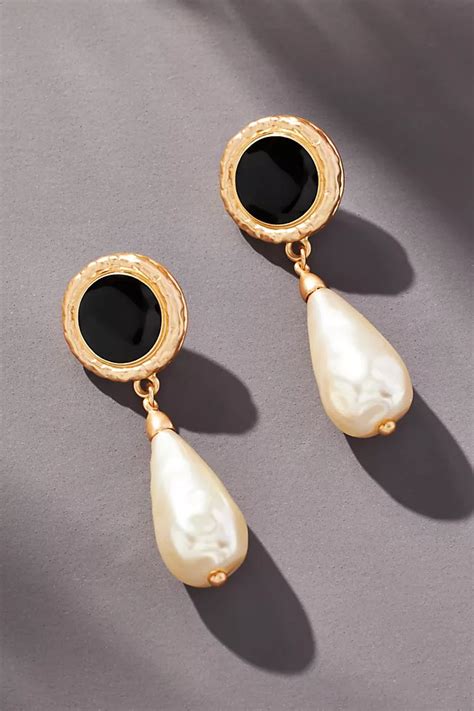 Vintage Pearl-Drop Earrings | Anthropologie