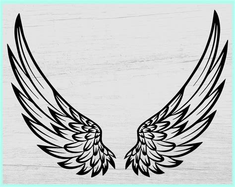 Angel Wings SVG Angel svg Memorial svg Angel Wing Vector | Etsy