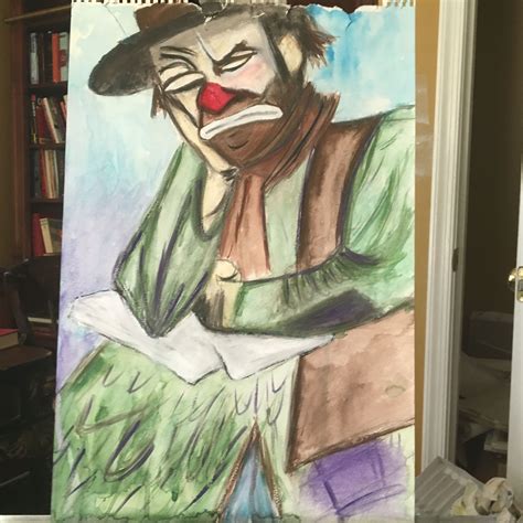Emmet Kelly Clown Watercolor | Painting, Art, Art gallery