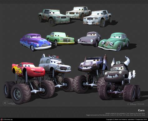 Disney Pixar CARS: Videogame Character Models | Take Five a Day