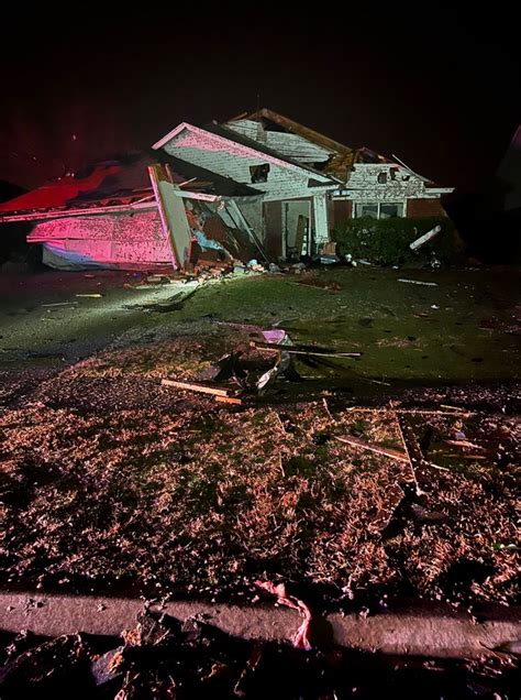 PHOTO Of What's Left Of Houses Damaged By Tornado In Norman OK Off Cloverdale Ln Near 24th And ...