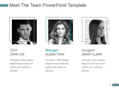 Meet The Team Powerpoint Template | PowerPoint Slide Template ...