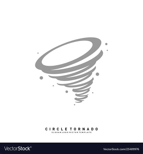 Tornado logo design concept template hurricane Vector Image