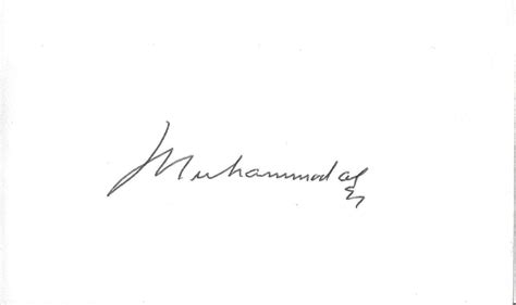 √ Muhammad Ali Signature Value