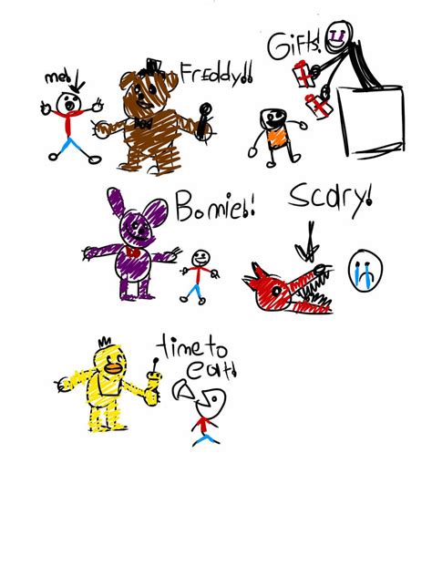 Children's FNAF Drawings pg. 1 by PopperRemix on DeviantArt