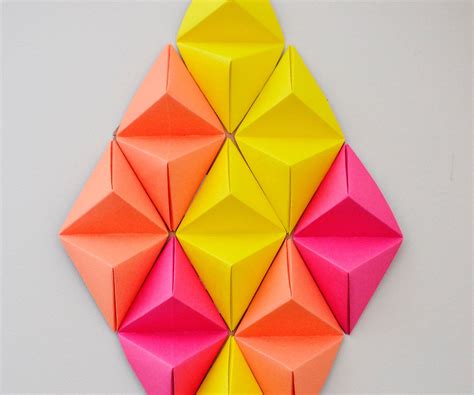 Wall Art 3D | Origami wall art, Origami geometric shapes, Geometric origami
