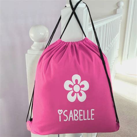 Personalised Cotton Drawstring Bag By Pink Pineapple Home & Gifts