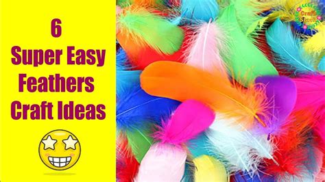 6 Super Easy Feather Craft Ideas | @CraftStack - YouTube