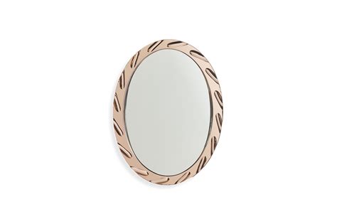 Champagne Oval Mirror – Nickey Kehoe Inc.