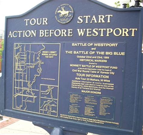 Action Before Westport - Kansas City, Mo - Missouri Historical Markers on Waymarking.com