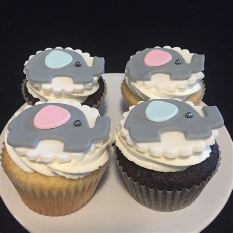 Baby Elephant Cupcakes