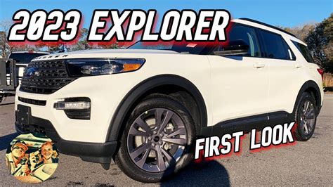 NEW 2023 FORD EXPLORER XLT: Walkaround, Startup & Interior- Sport Appearance & Star White, 2.3L ...