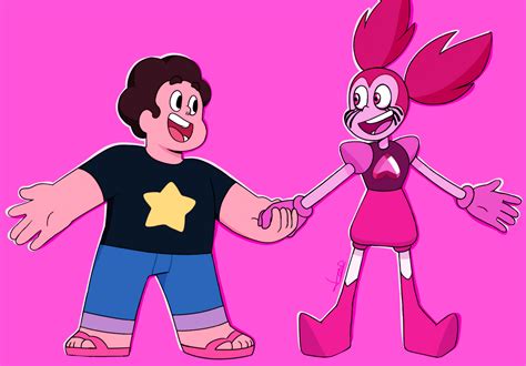 Steven and Spinel by Natuski on DeviantArt