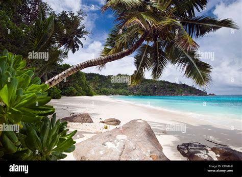 Four Seasons resort beach, Mahe, Seychelles Stock Photo - Alamy