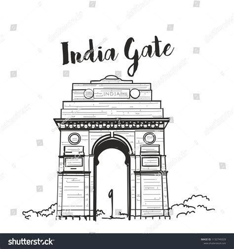 India Gate Delhi illustration or vectorGate#India#Delhi#vector | India ...