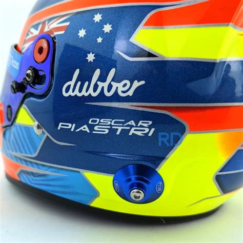 Oscar Piastri 2023 - 1:2 Scale Bell F1 Mini Helmet | RacingDirect.com