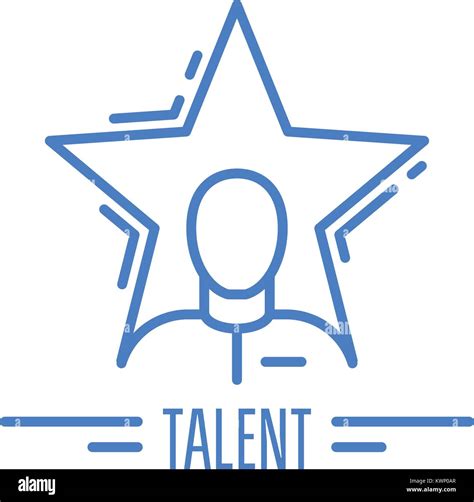 Got talent - emblem with man and star, celebrity symbol Stock Vector ...