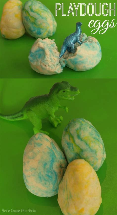 Play Dough Dinosaur Eggs | Dinosaur, Dinosaur eggs, Dinosaur activities