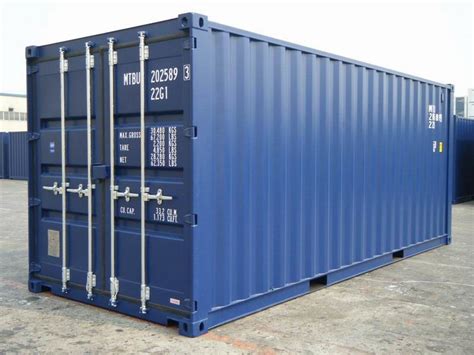 20' Blue RAL 5013 shipping containers