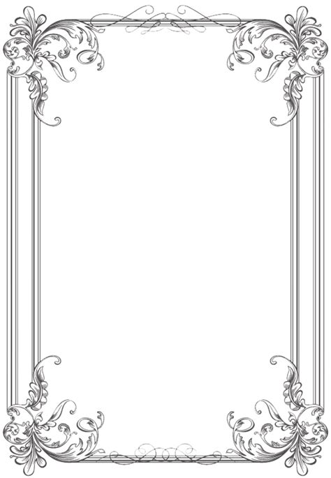 Borders and Frames Wedding invitation Picture Frames Microsoft Word Clip art - vintage border ...