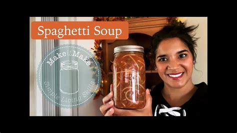 Canning spaghetti soup