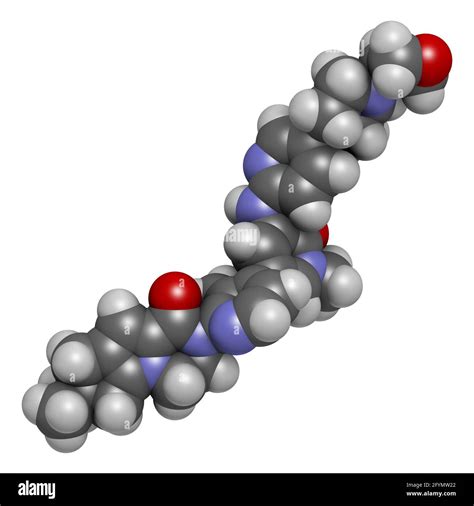 Fenebrutinib drug molecule, illustration Stock Photo - Alamy