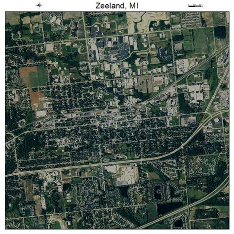 Aerial Photography Map of Zeeland, MI Michigan