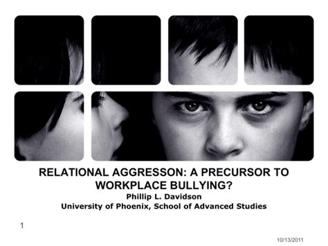 relational aggression: a precursor to workplace bullying?