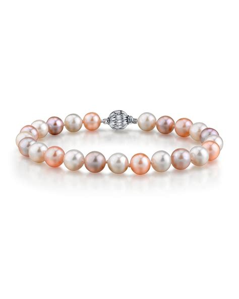 7.0-7.5mm Multicolor Freshwater Pearl Bracelet - AAA Quality