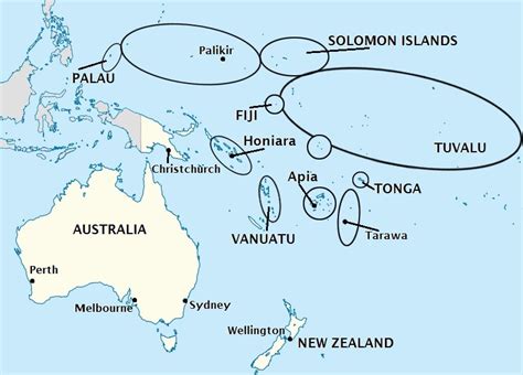 Fix the Oceania Map Quiz