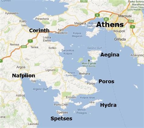 Spetses in the Saronic Gulf Islands of Greece, near Athens