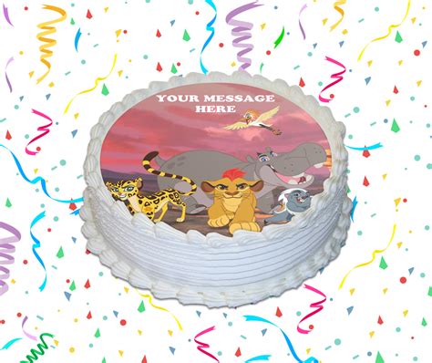 The Lion Guard Edible Image Cake Topper Personalized Birthday Sheet Cu ...