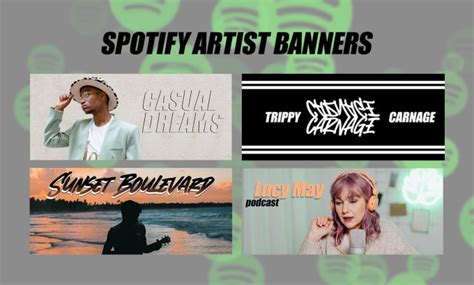 Design a spotify banner for your artist page by Inkwulf_digital | Fiverr