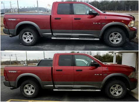 2010 Dodge Ram Before/After Leveling Kit. : r/Trucks