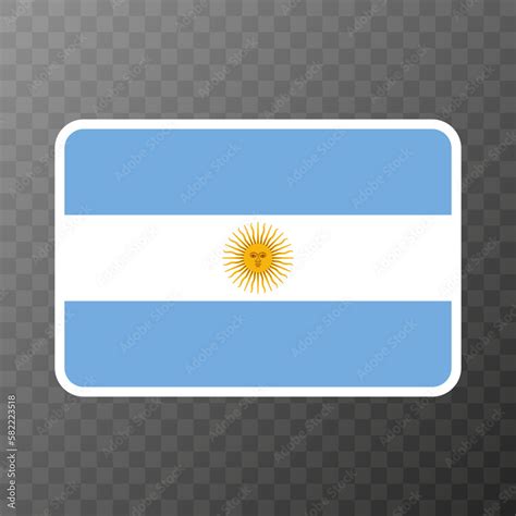 Argentina flag, official colors and proportion. Vector illustration ...