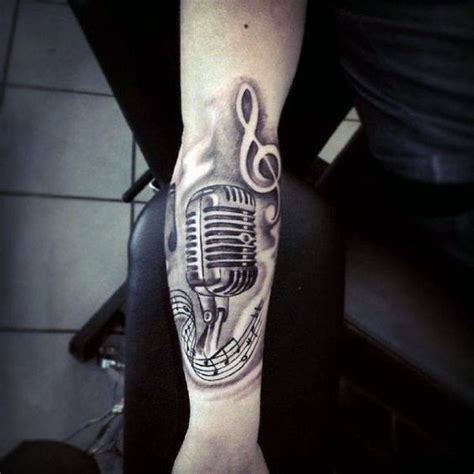 90 Lifelike Microphone Tattoo Designs for Men [2024 Guide] | Microphone ...