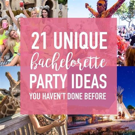 21 Unique Bachelorette Party Ideas You'll Actually Want To Do www.shopstaga… | Bachelorette ...