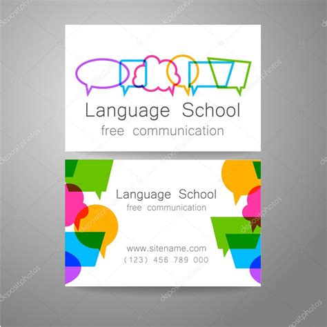 Language school logo ⬇ Vector Image by © antoshkaforever | Vector Stock ...