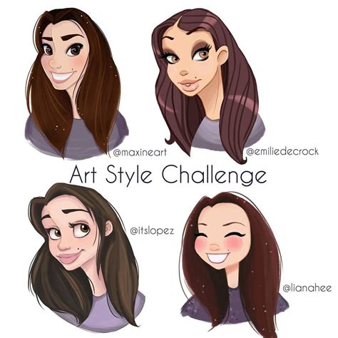 maxinemunroeart | Art style challenge, Cartoon styles, Style challenge